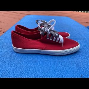 New Woman CITY SNEAKS Red Lace Up Shoes Size 8